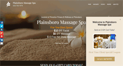 Desktop Screenshot of plainsboromassagespa.com